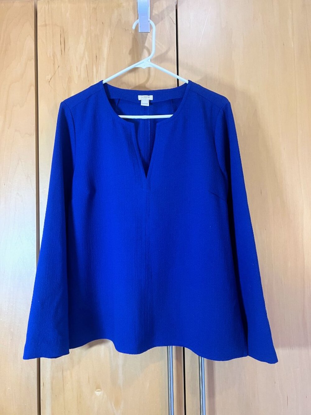 J. Crew blouse, L royal blue